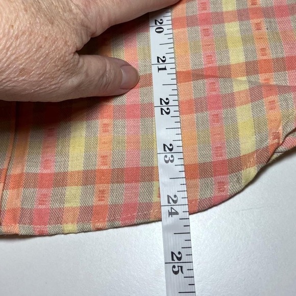 Rare NWT 1980s Deadstock Cheryl Tiegs Plaid Blouse Size 6 – Sears 1987 – USA - Picture 10 of 10